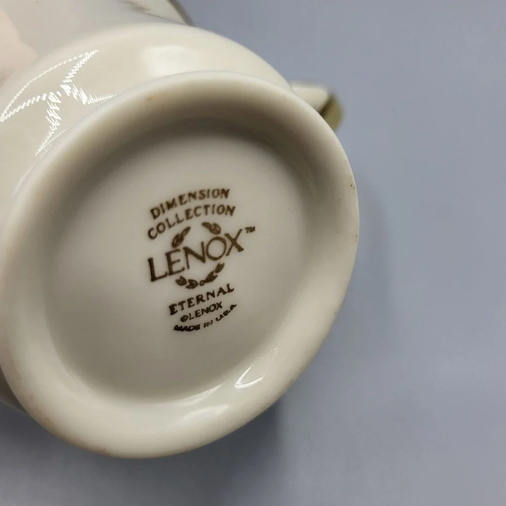 Vintage Lenox Eternal Dimension Collection Gold Trim Cup & Saucer Set